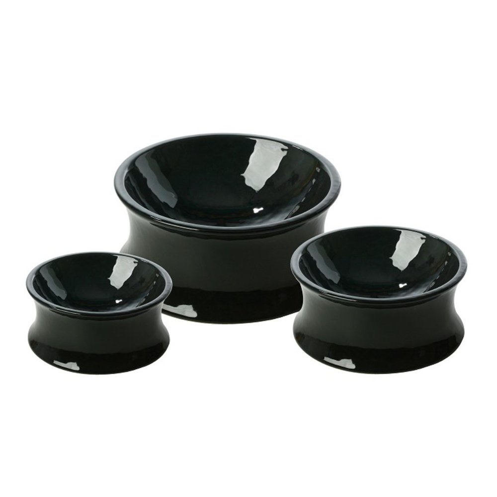 Kurve Raised Ceramic Bowls, Large - 2